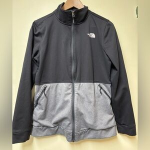 Women’s The North Face 100 Cinder black & grey zip up jacket size Large